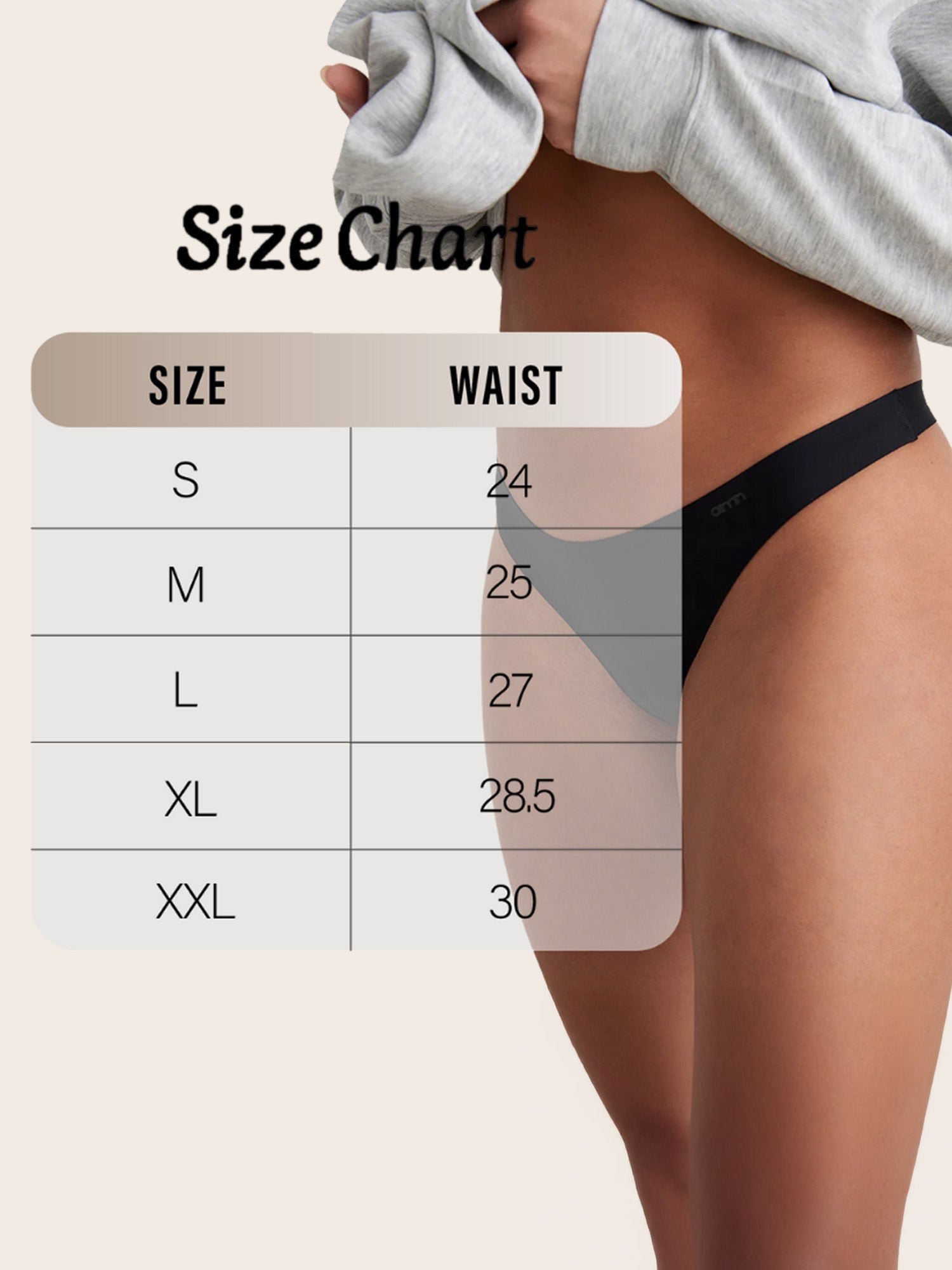 Soft Intention No Show Camel Toe Cover Thongs