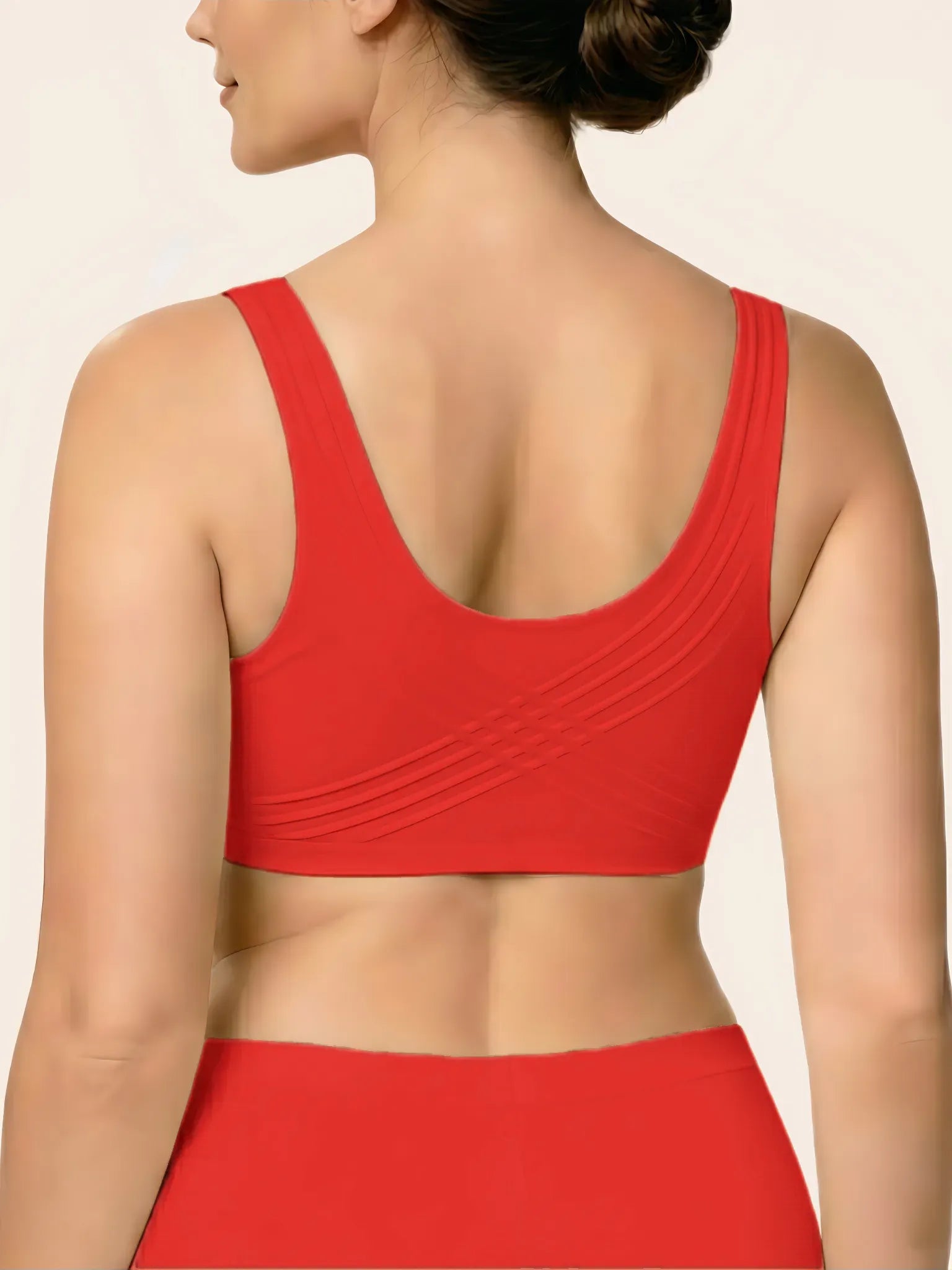 Jelly Wireless T-shirt Red Bra Christmas Special