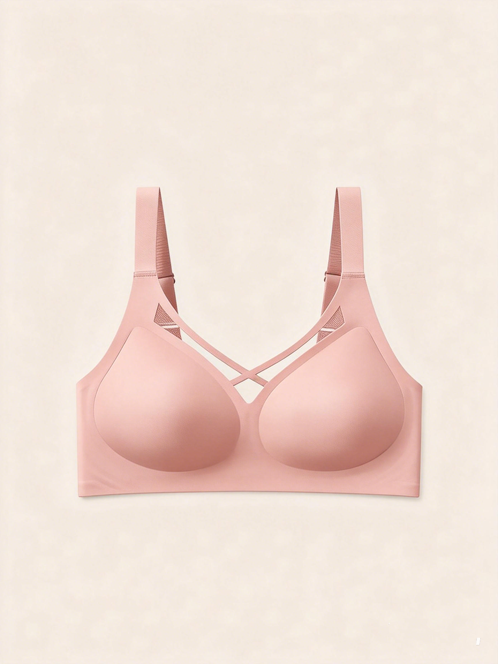 Plus Size Mesh Seamless Wireless Bra