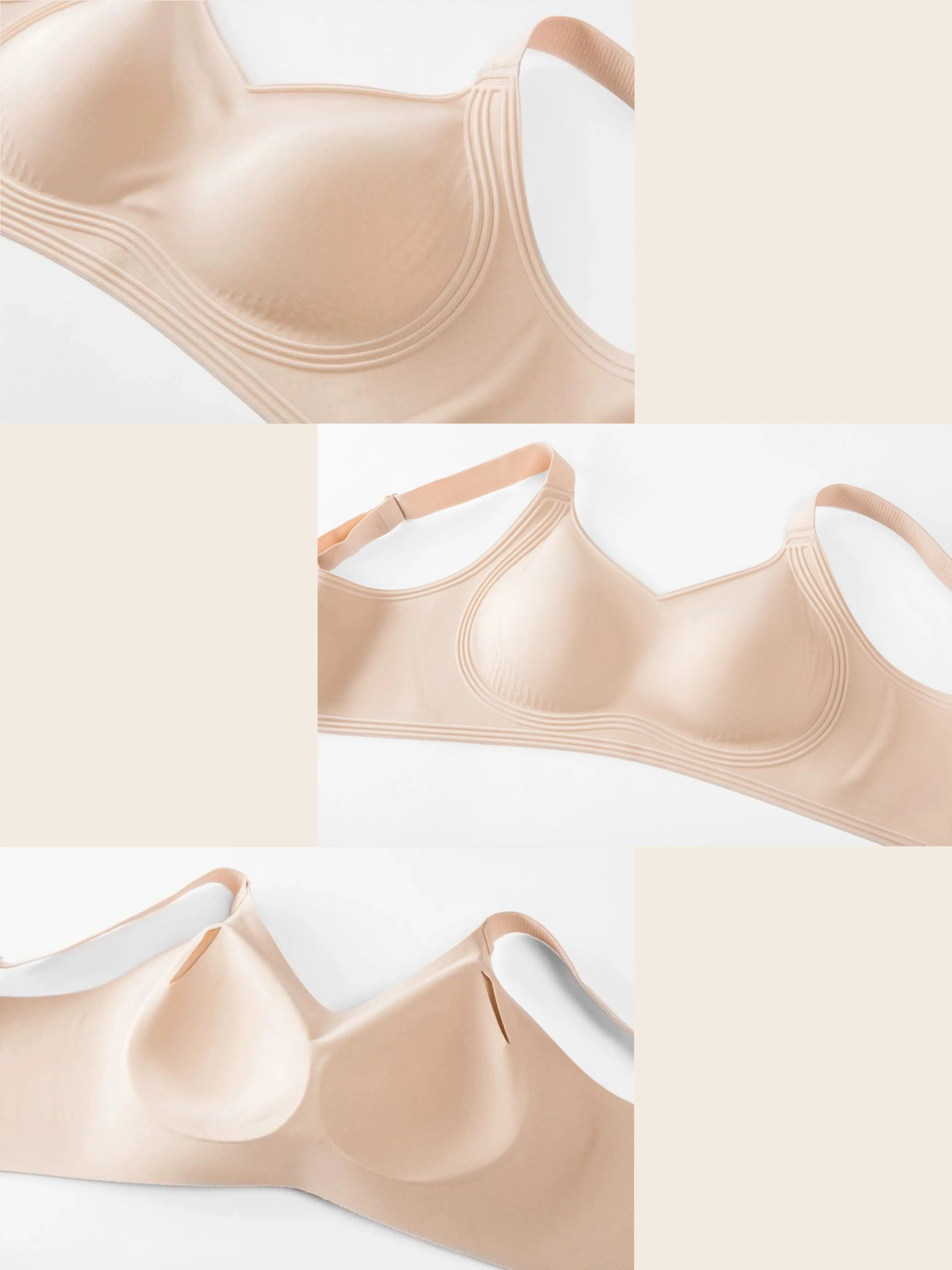 Wireless Push Up Jelly Bra Full Coverage No Underwear Seamless