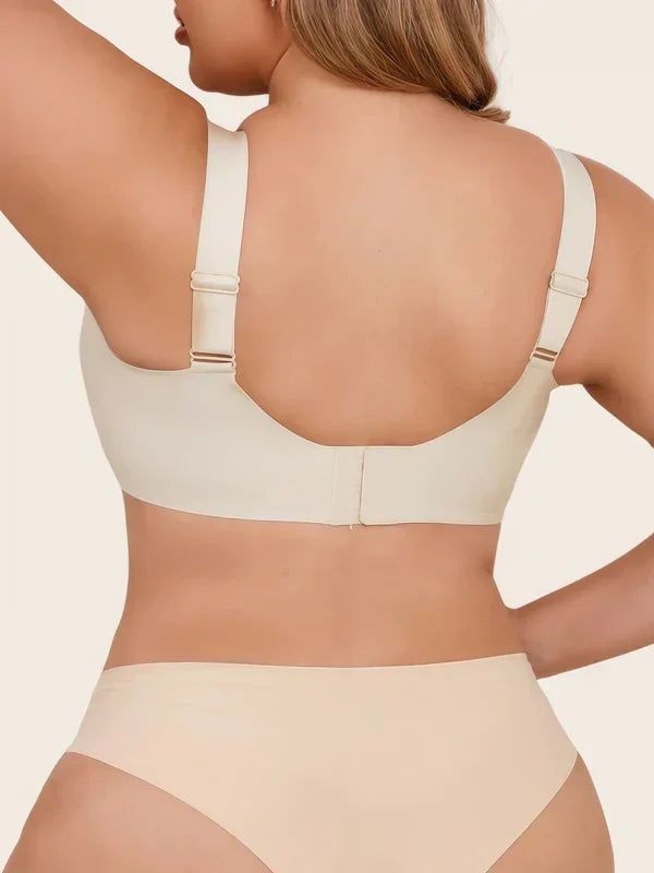 Plus Size Myst Mesh V Neck Wireless Bra