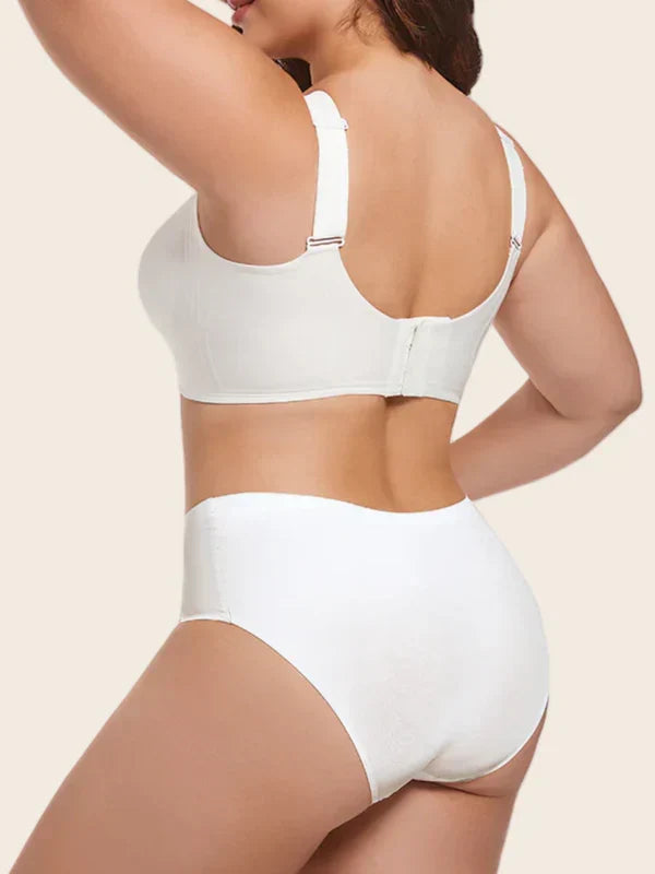 Plus Size V Neck Wireless Bra