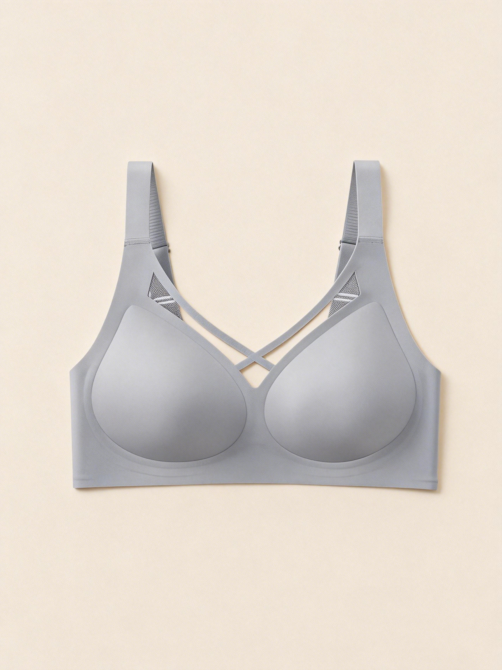 Plus Size Mesh Seamless Wireless Bra
