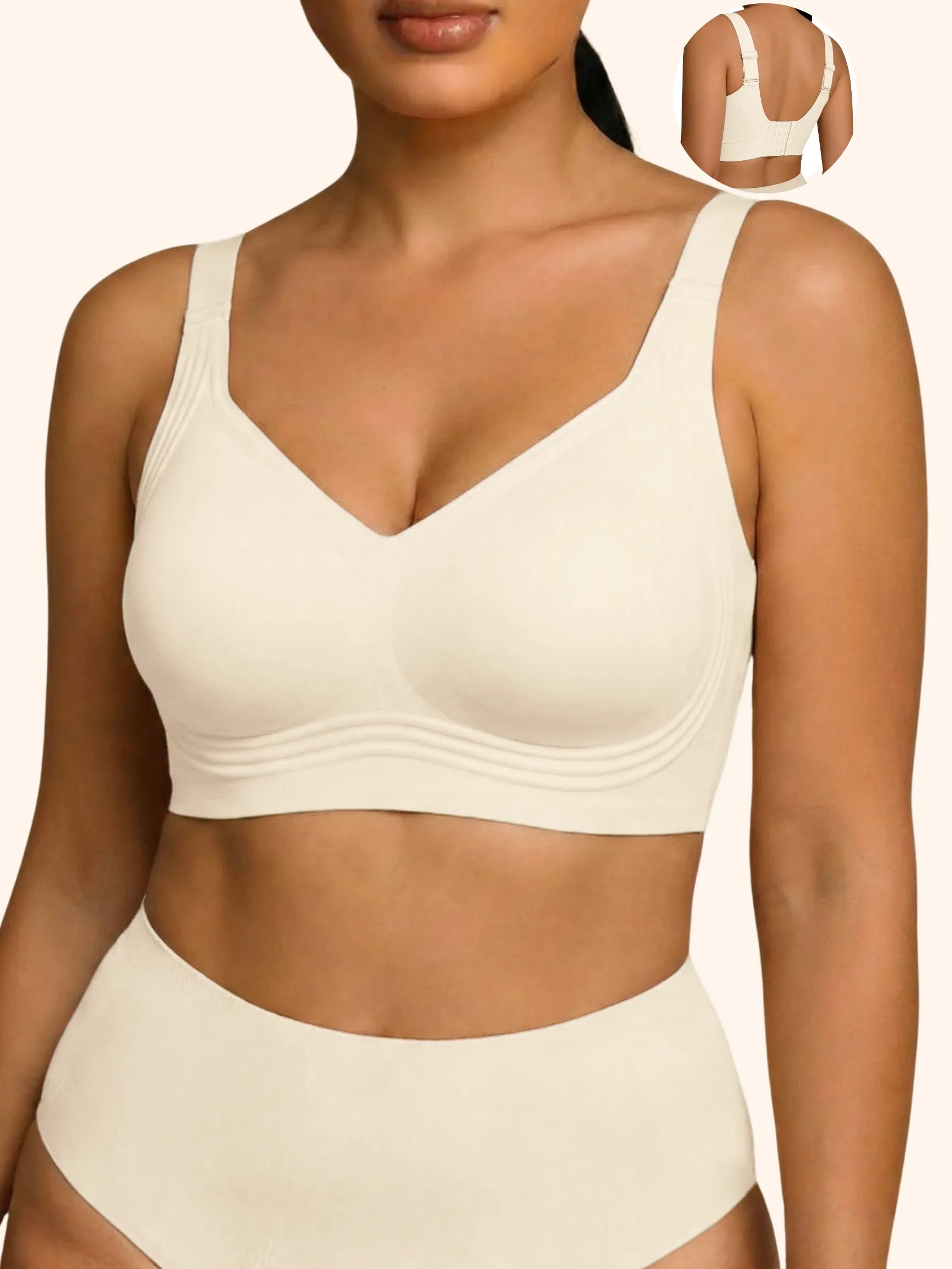 Wireless Push Up Jelly Bra Full Coverage No Underwear Seamless